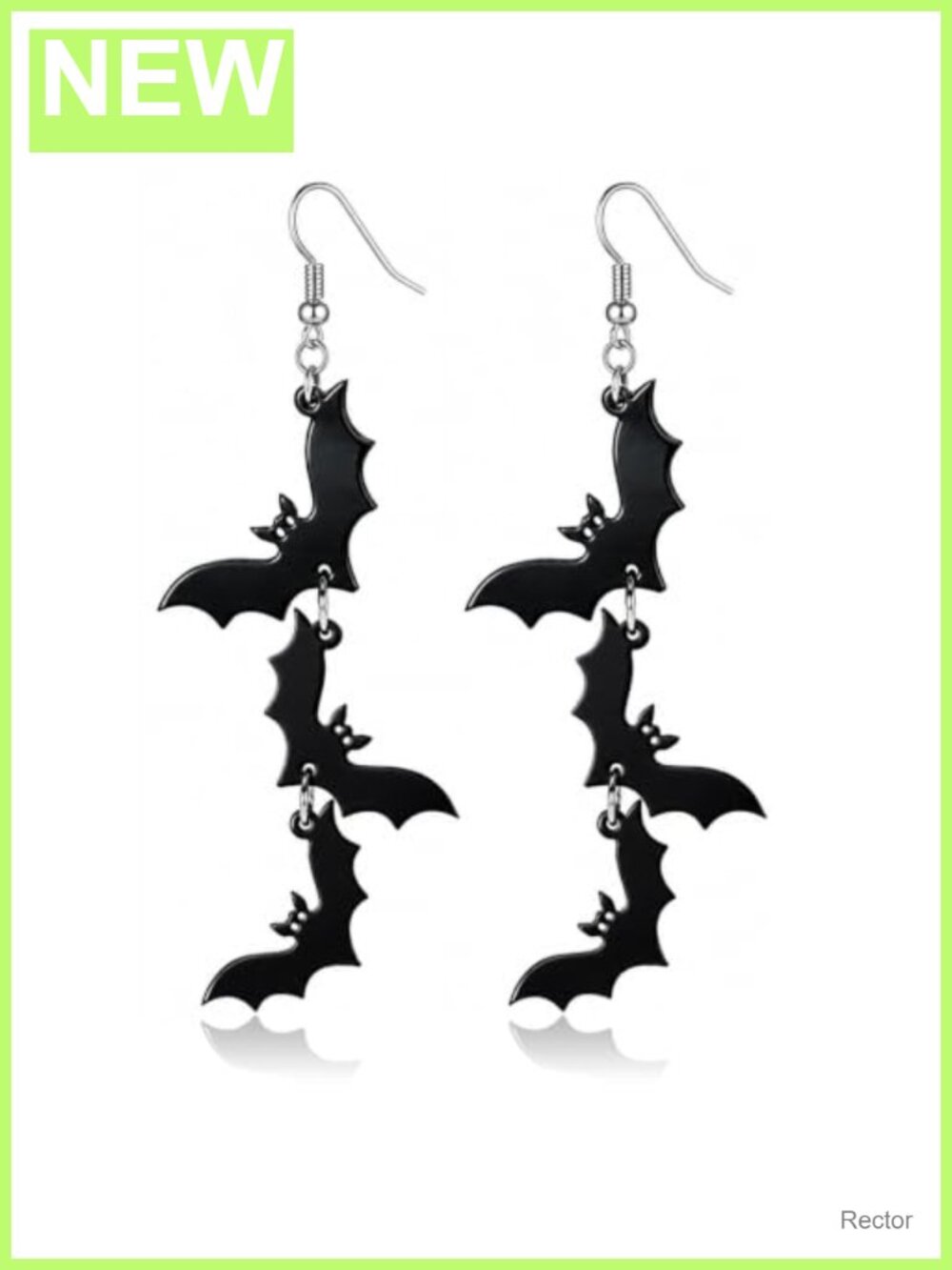 Lightweight Halloween Bat Earrings Witch Costume Women Gothic